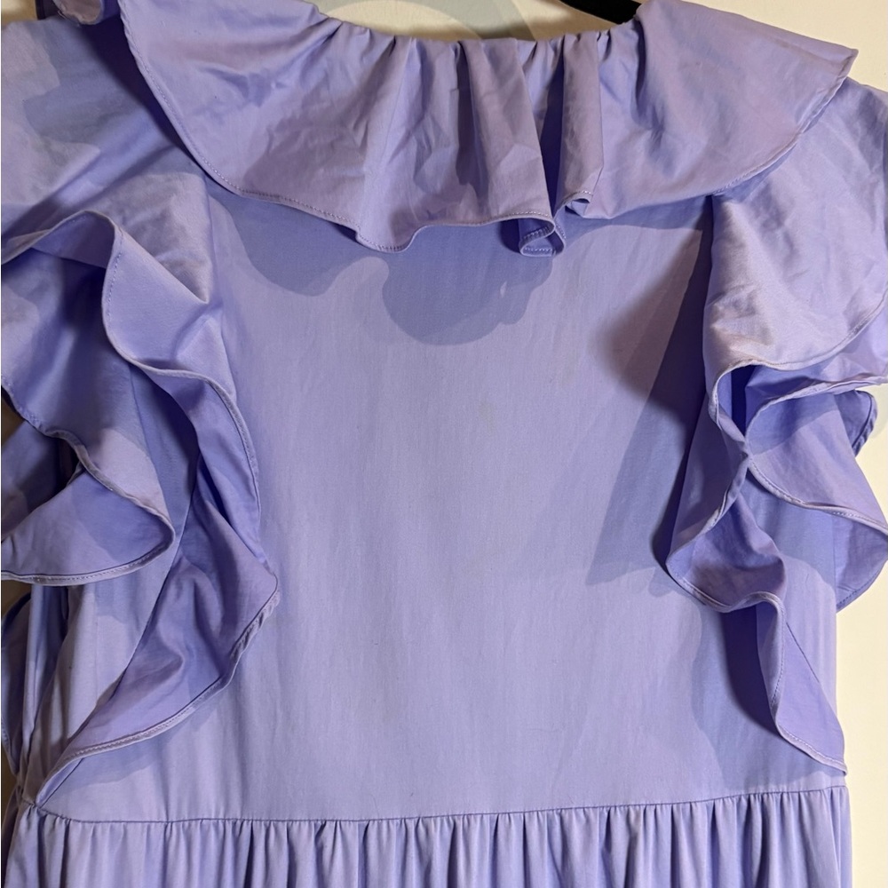 CROSBY BY MOLLIE BURCH Cotton Willow Dress in Serene Blue Lilac Size XXS - Picture 8 of 10